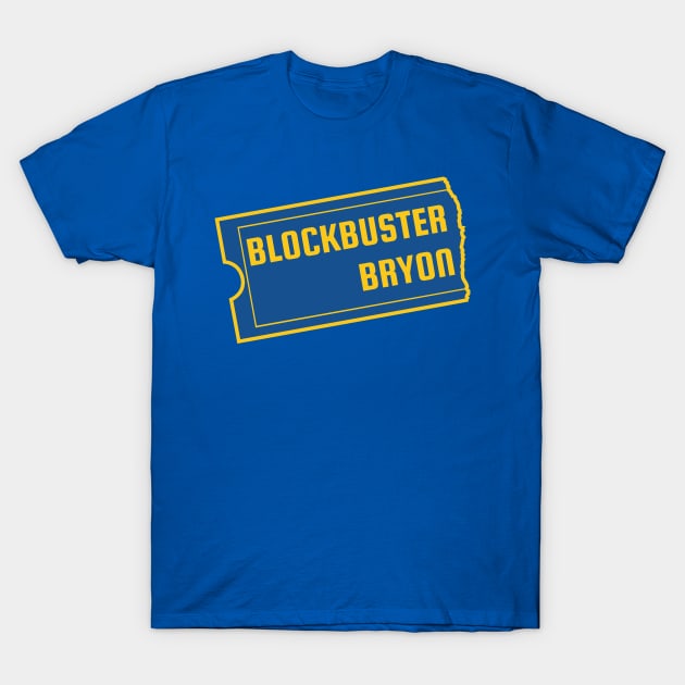 Blockbuster Bryon T-Shirt by upursleeve